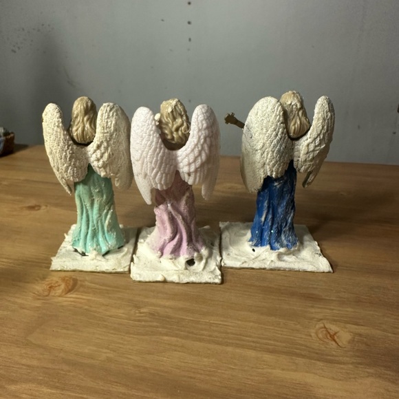 Collection: christmas winter angels in blue turquoise and purple - decor pieces - Picture 2 of 2